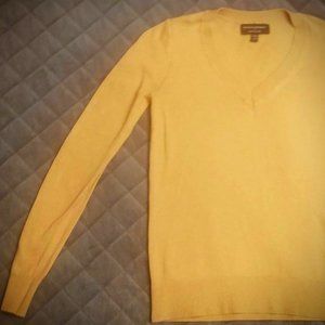 Banana Republic Tan Forever Sweater V-Neck Sweater XXS